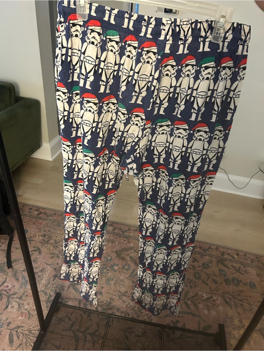 Mens Navy Stormtrooper Holiday Pajama Pants